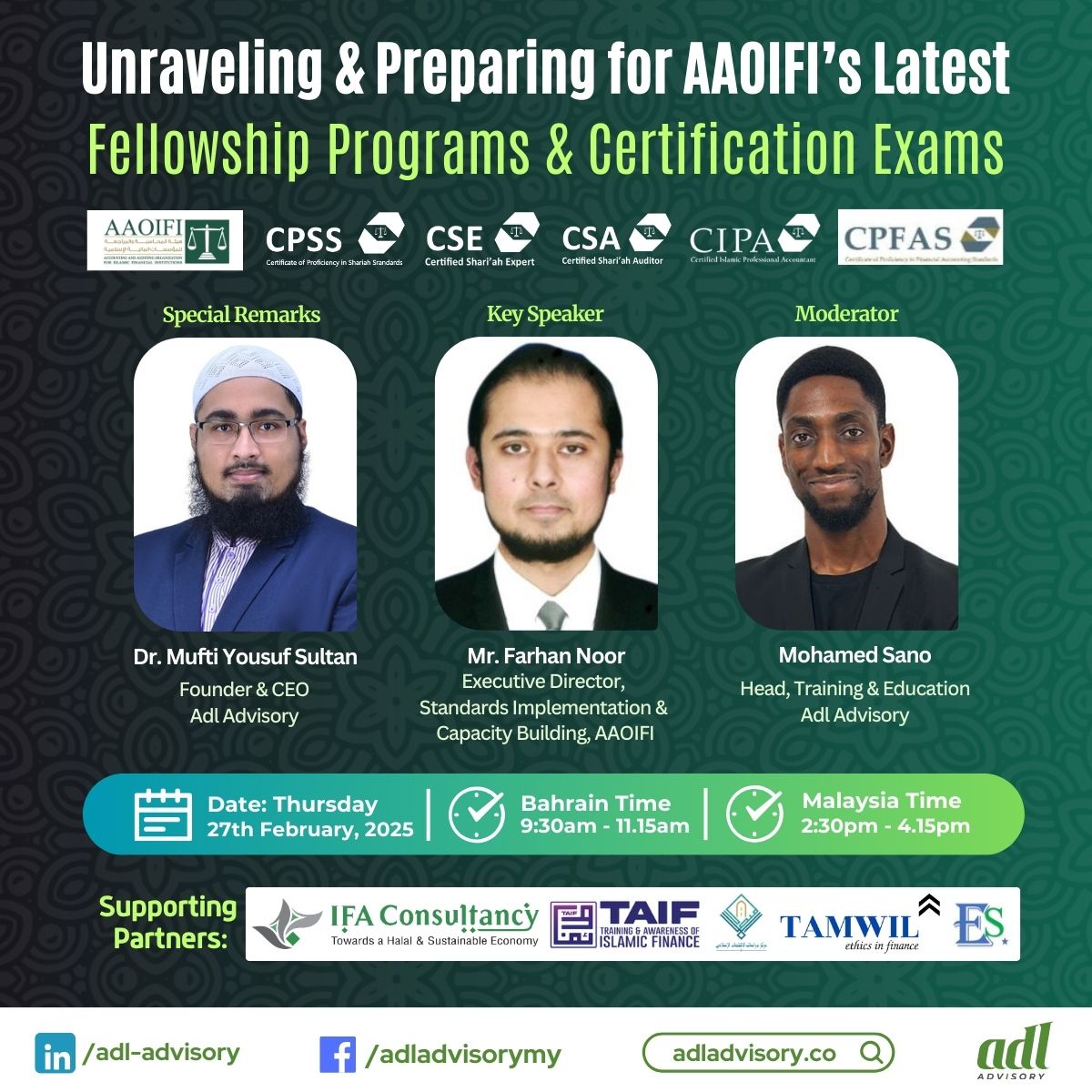 Unravelling and Preparing for AAOIFI’s Latest Fellowship Programs and Certification Exam