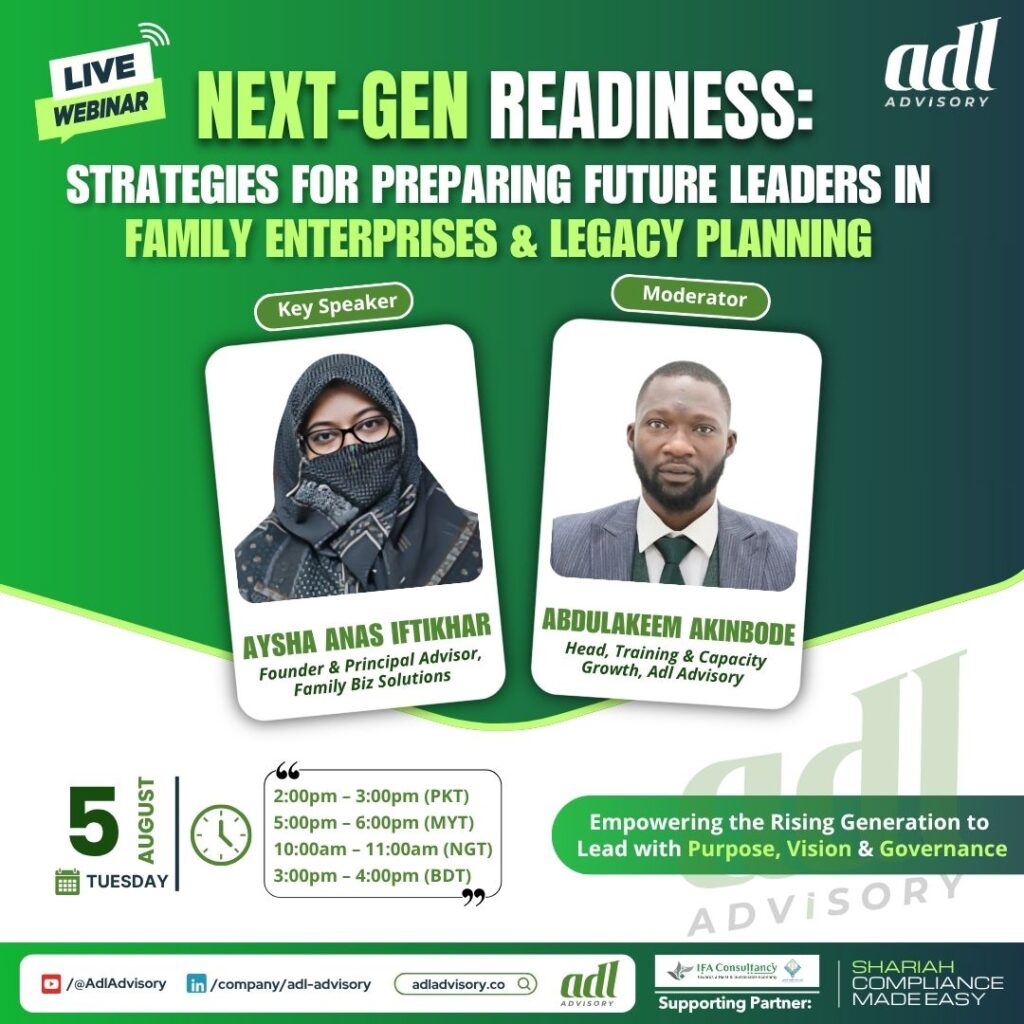 Next-Gen Readiness — Strategies for Preparing Future Leaders in Family Enterprises & Legacy Planning