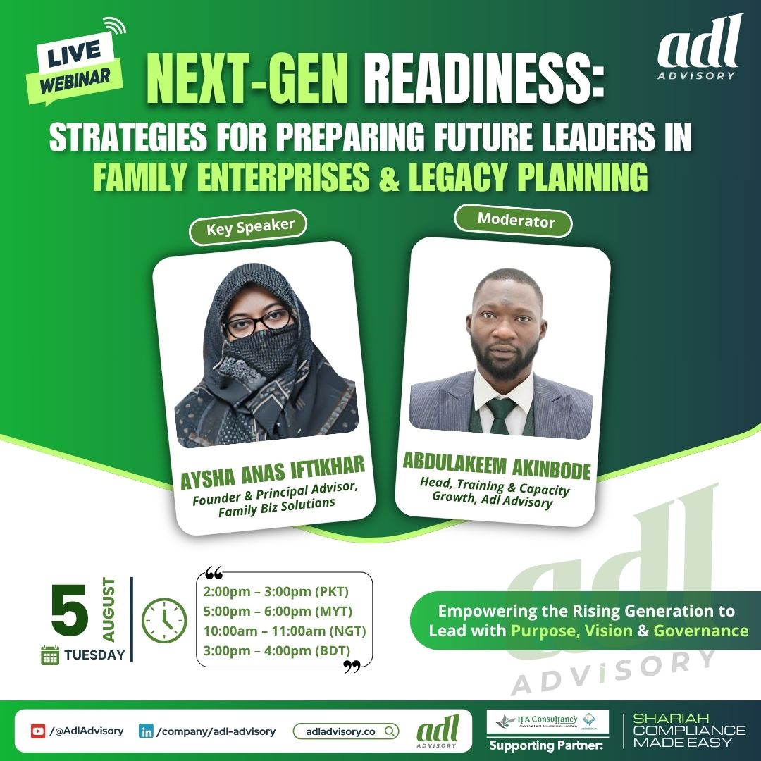 Next-Gen Readiness — Strategies for Preparing Future Leaders in Family Enterprises & Legacy Planning